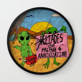 Pleiadians - Aliens - Roswell UFO Crash Wall Clock