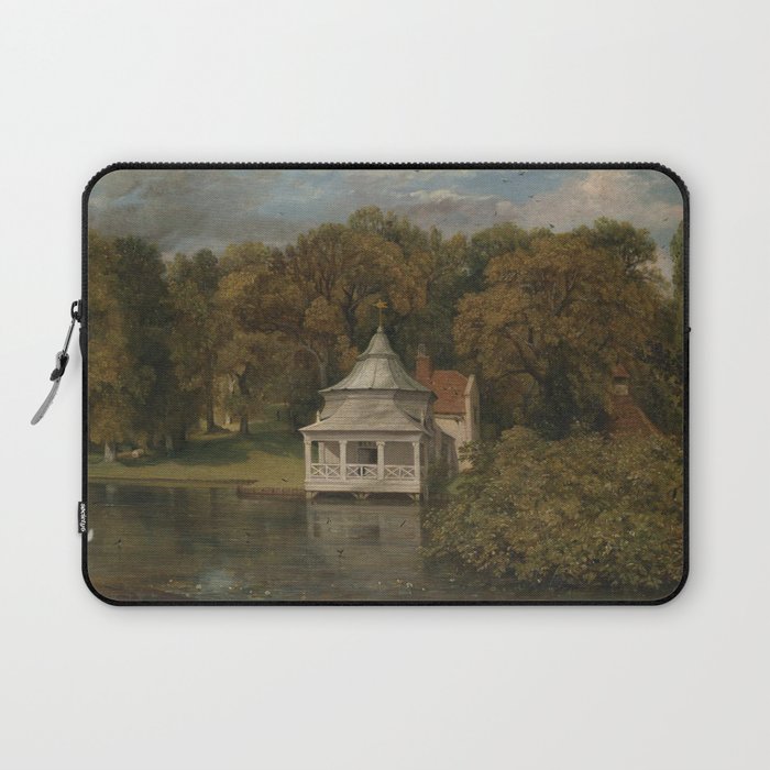 House by a lake by John Constable Laptop Sleeve