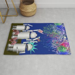 Robo-x9 & Family Celebrate the 4th of July Rug
