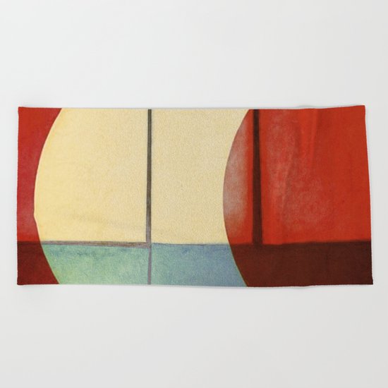 Waning Gibbous Beach Towel