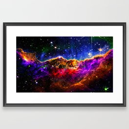 Carina Nebula In Outer Space, Astronomy Print, Outer Space Art for Home Decoration Framed Art Print