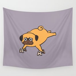 Pug Planche Wall Tapestry