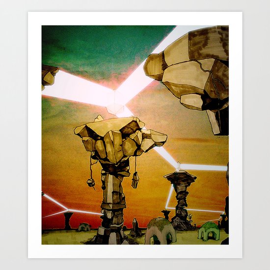 Grid Art Print