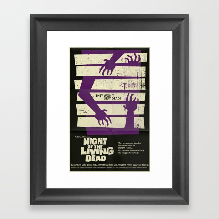 Night of the Living Dead  Framed Art Print