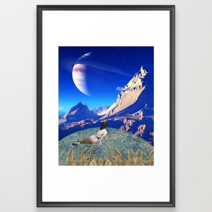Saturn is for Lovers Framed Art Print