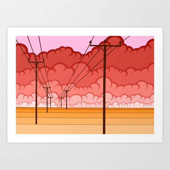 Communication Let Me Down Art Print
