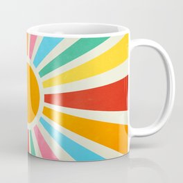 Retro Sunrise: Rainbow Edition Coffee Mug