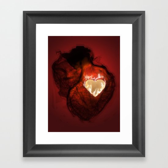 Heartbeat Framed Art Print