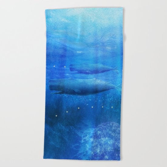 Save The Whales by Viviana Gonzalez Beach Towel