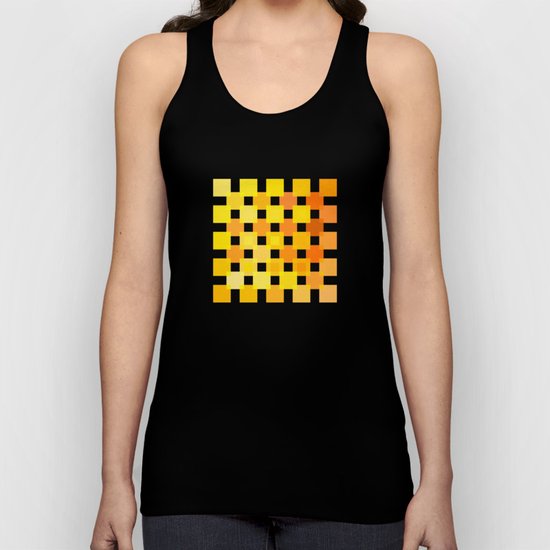 50 Squares of YELLOW - Living Hell Unisex Tank Top
