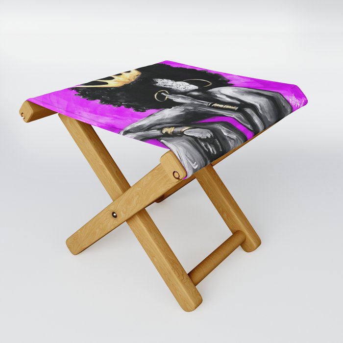 Naturally Queen VI PINK Folding Stool