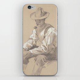 Sitting Cowboy iPhone Skin