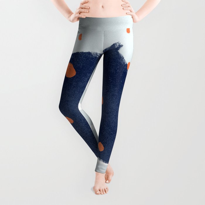 A square with dots and lines Leggings