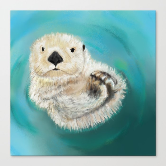 You Otter Chill Canvas Print