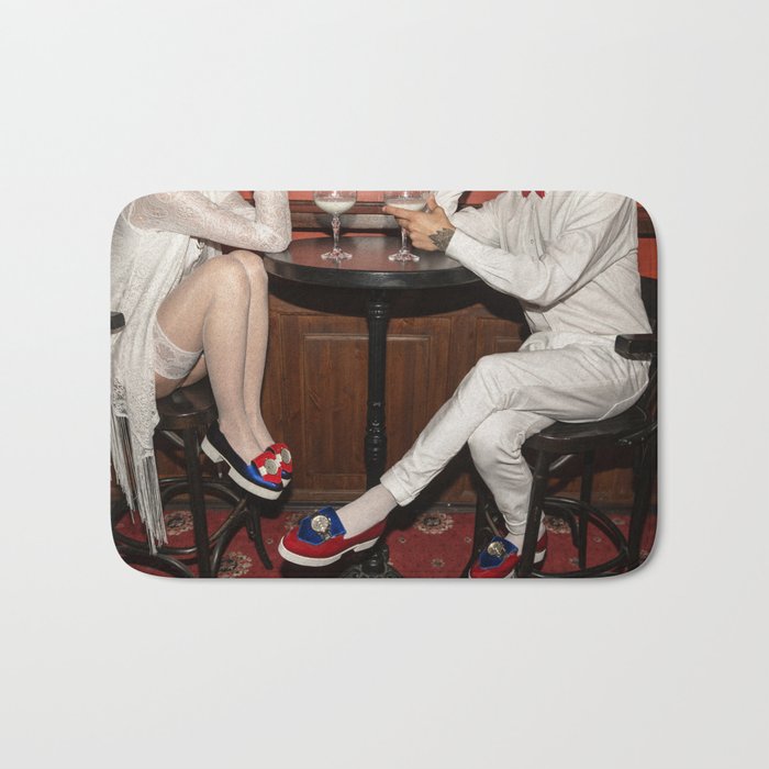 I’d like to take you on a date. Sixteen past eight Bath Mat