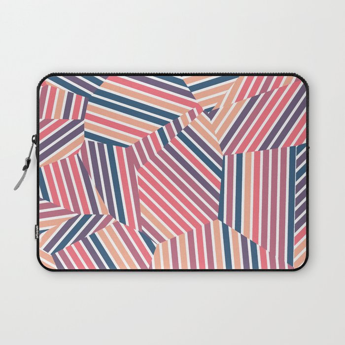 Tequila Sunset - Voronoi Stripes Laptop Sleeve