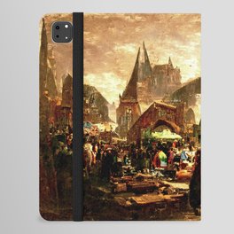 Medieval Fantasy Town iPad Folio Case
