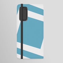 Ocean blue squares background Android Wallet Case