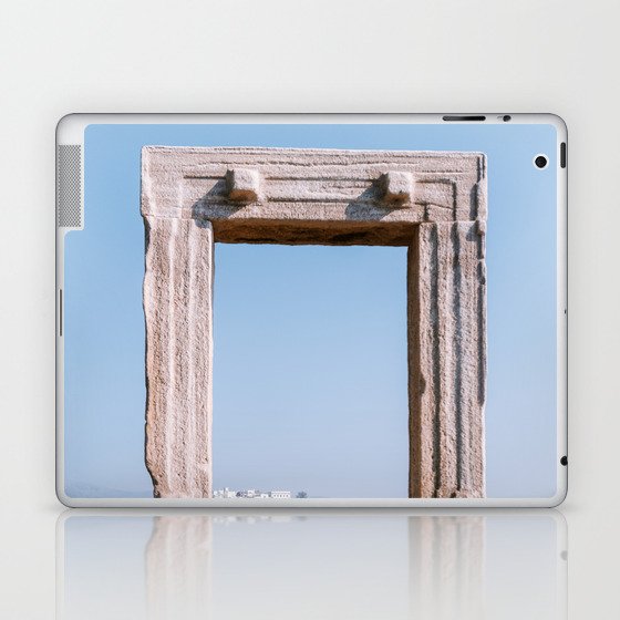 Ancient Ruin on the Greek Island of Naxos | Vibrant & Authentic Travel Photography Fine Art  Laptop & iPad Skin