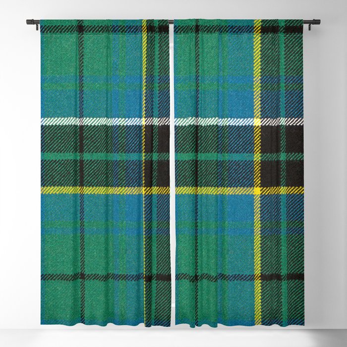 Vintage Green Tartan Plaid Scottish Pattern Blackout Curtain