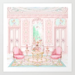 Marie Antoinette Tea in Paris  Art Print