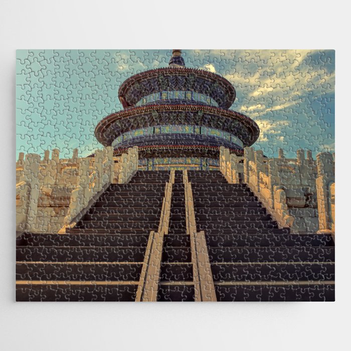 China Photography - Beautiful Temple In Down Town Beijing Jigsaw Puzzle