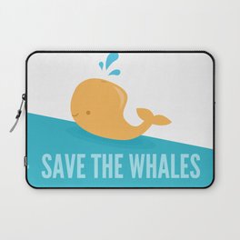 SAVE THE WHALES Laptop Sleeve