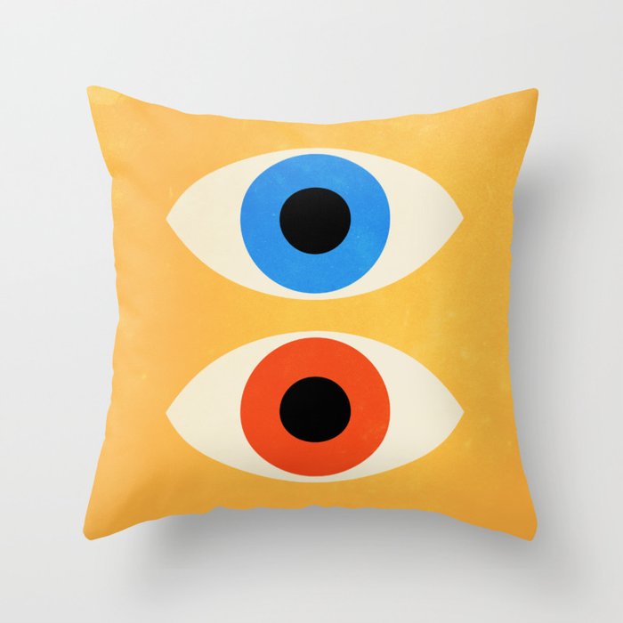 Eyes | Bauhaus III Throw Pillow
