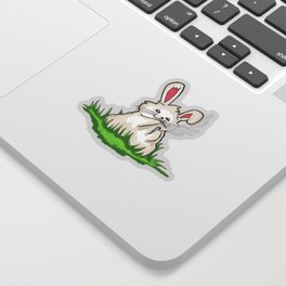 Smoking Bunny Sticker
