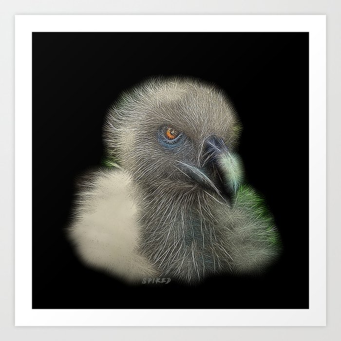 Fierce Spiked Vulture Art Print