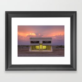 Marfa at sunset Framed Art Print