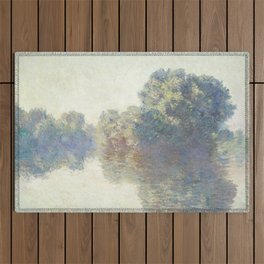 River Landscape Painting Outdoor Rug