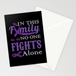 Family No One Alone Pancreatic Cancer Awareness Stationery Card