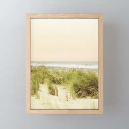 Beach Dunes Landscape Photography Framed Mini Art Print