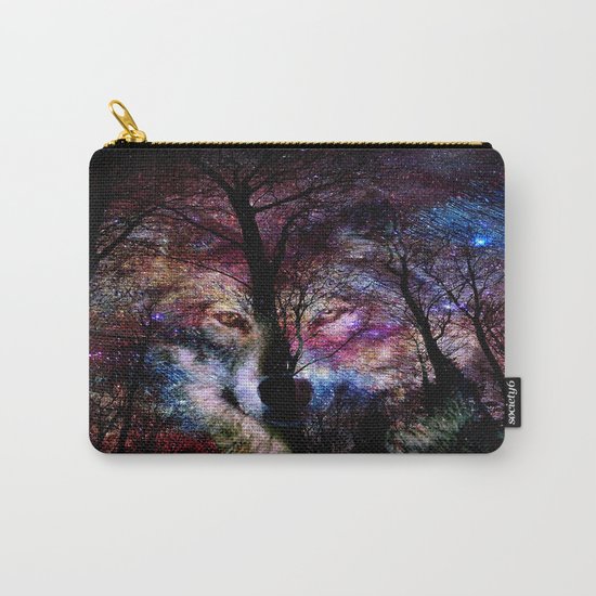 wolf in the forest Carry-All Pouch