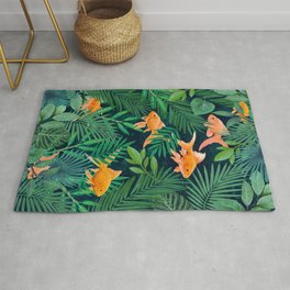 Goldfish in the Jungle Rug