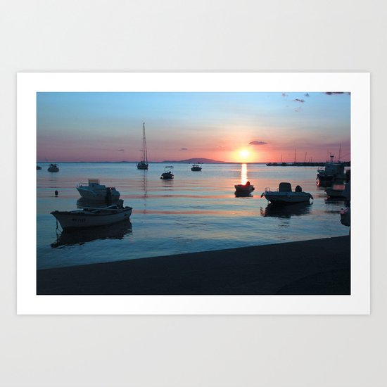 Little Port of Croatia Art Print