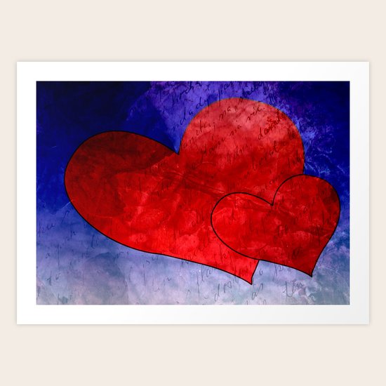 Hearts Art Print