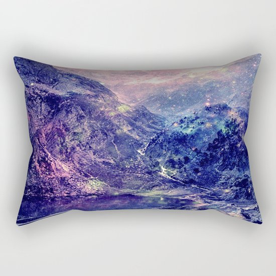 Galaxy Mountains : Deep Pastels Rectangular Pillow