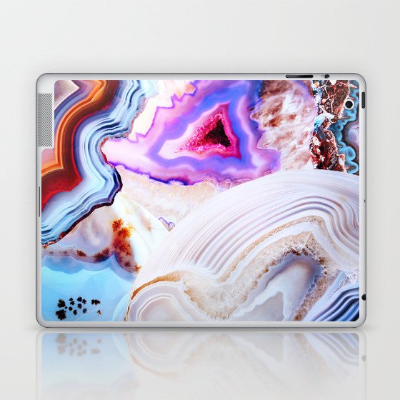 Agate, a vivid Metamorphic rock on Fire Laptop & iPad Skin
