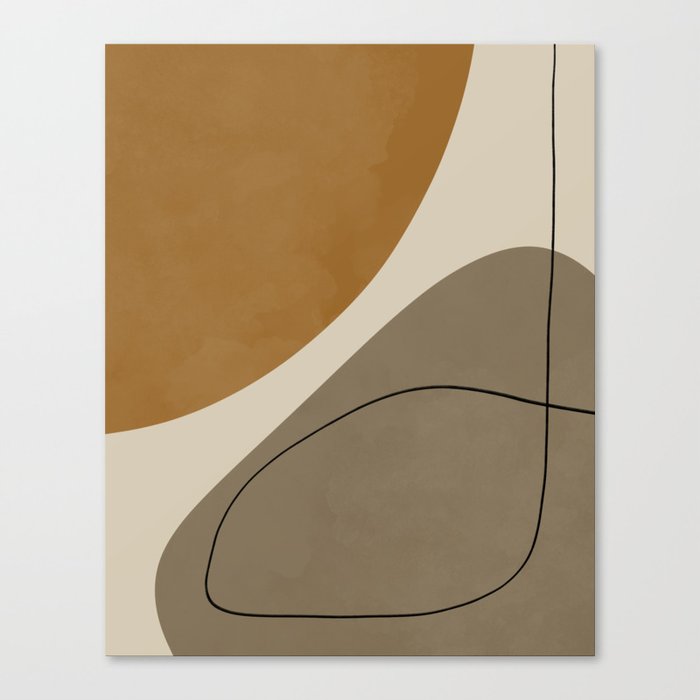 Organic Abstract Shapes #3 Canvas Print