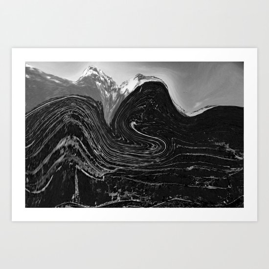 Dark mountain Art Print