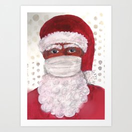 Santa Claus Masked Art Print