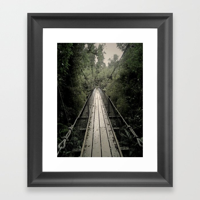 Forest Bridge Framed Art Print