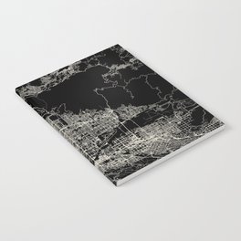 San Bernardino USA - City Map - Black and White Aesthetic Notebook