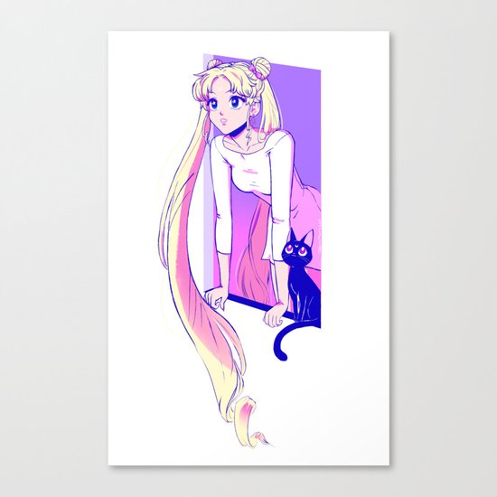 Sailor Moon Art Print Canvas Print
