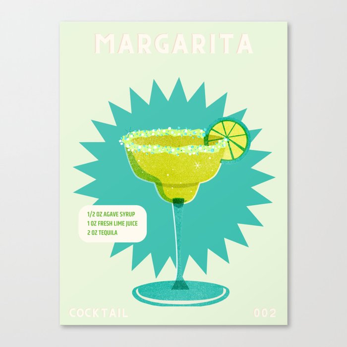 Green Margarita Canvas Print