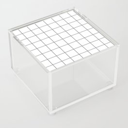 WINDOWPANE ((black on white)) Acrylic Box