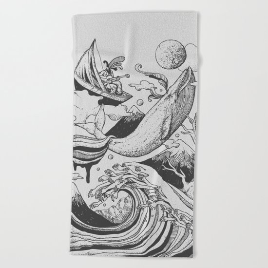 Deep and Blue Beach Towel