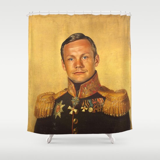 Neil Armstrong - replaceface Shower Curtain